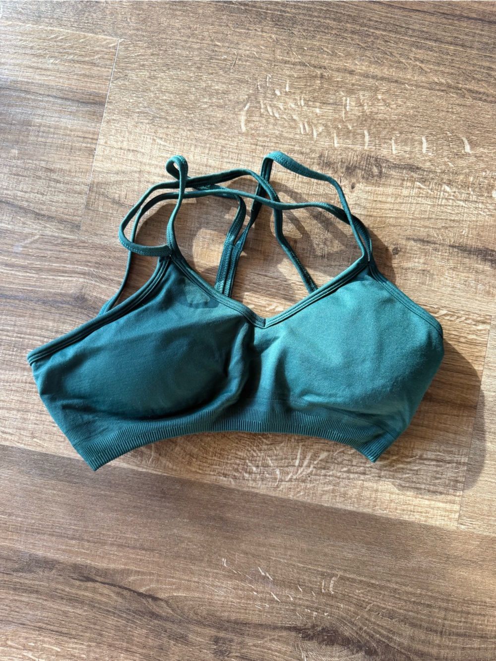 AYBL Forest Green Strappy Sports Bra
